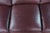 Vintage Hancock & Moore Traditional Red Leather 3 Seater Sofa Rolled Arms For Sale - Image 6 of 13