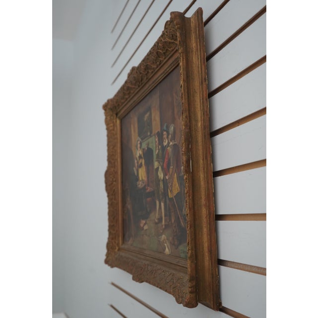 Age: C.1908 Details: Vibrant Colors Soldiers By Fireplace J. Cotton may refer to John Wesley Cotton John Wesley Cotton...