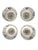 Ceramic Set of 4 Bat Trang Vietnamese Ceramic Multipurpose Bowls With Hand Painted Floral Motif For Sale - Image 7 of 10