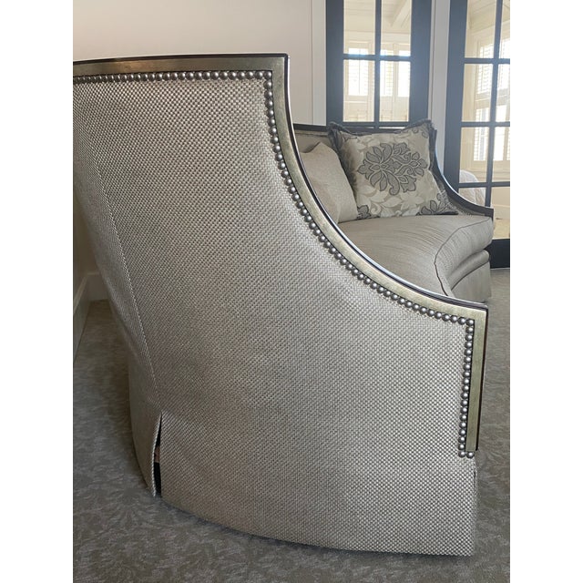 Marge Carson Luna Sofa with Accent Pillows Chairish