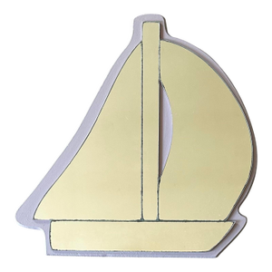 Vintage Mid Century Sailboat Wall Mirror