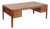 Large Mid Century Danish Modern Mahogany Wood Executive Desk, 2 Matching Avail For Sale