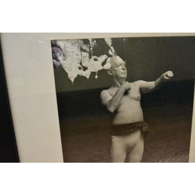 Early 20th Century Pair Large English Photographs of Boxing Father and Son, Framed For Sale - Image 4 of 5