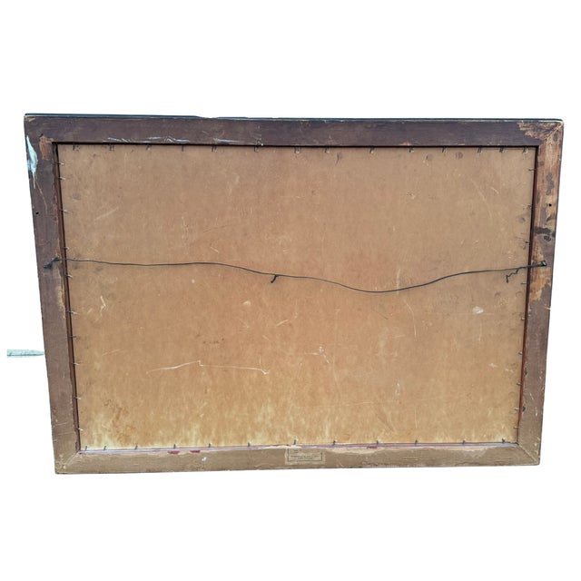 Antique Newcomb Macklin Style Carved Gilt Wood Art Nouveau Frame Large For Sale - Image 9 of 10