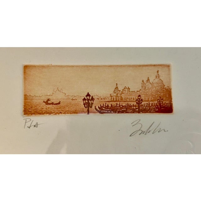 Vintage Fabio Baldan Venetian Aquatint Engravings in Gilt Frames - Pair For Sale - Image 4 of 11