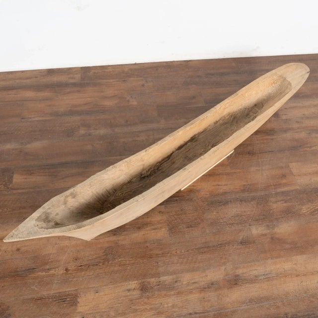 Nautical Large Hand Carved Wooden Model Boat, Denmark Circa 1900's For Sale - Image 3 of 10