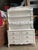 French Country Furniture; Beautiful French Country White, Solid Hardwood, Tall & Wide Dresser Base With Hutch Top Piece For Sale - Image 3 of 5