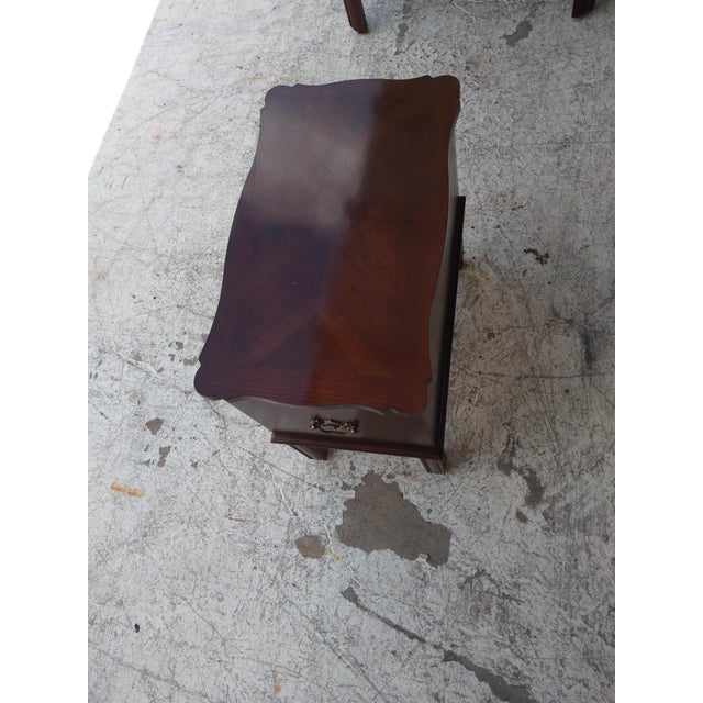 This is a beautiful immaculately made diminutive chest by Lane Furniture. It has beautiful brass pulls and dual brass...