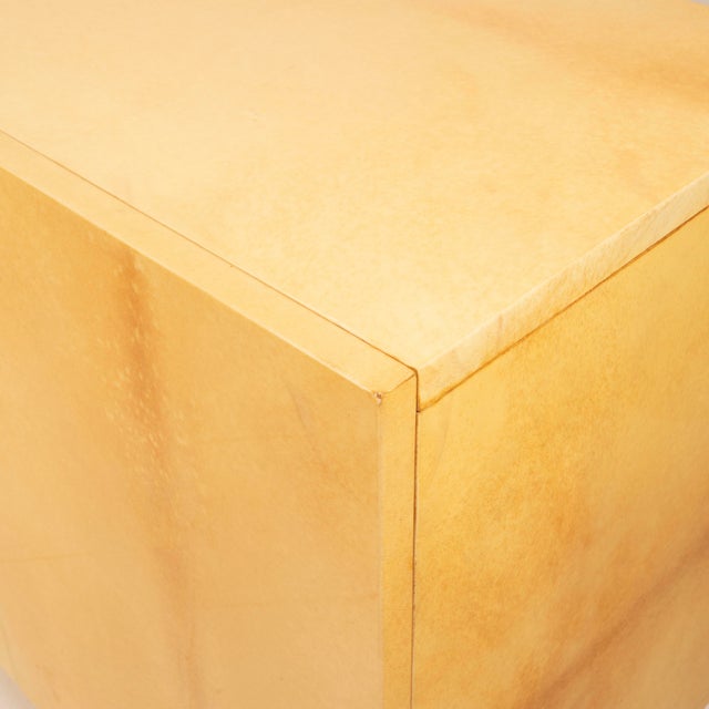 Mid-Century Modern Italian Parchment and Brass Sideboard from Tura Milano, 1970s For Sale - Image 17 of 18