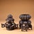 Vintage Tibetan Gilded & Silvered Bronze Vajra Censer, High Relief Carving, Lotus Base With Guardian Supports, Chinoiserie Buddhist Incense Burner For Sale - Image 4 of 10