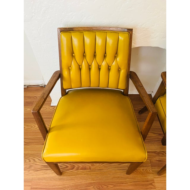 Wood Pair of Mid Century Modern Monteverdi Young Armchairs by Maurice Bailey For Sale - Image 7 of 12