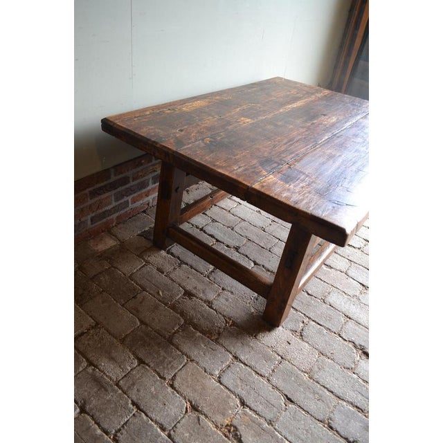 Antique Oak Payment Table For Sale - Image 5 of 8