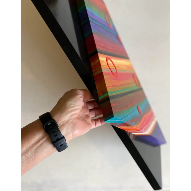 2010s "Sixties Child" Contemporary Abstract Mixed-Media Wall Collage by Patricia Forbes For Sale - Image 5 of 7