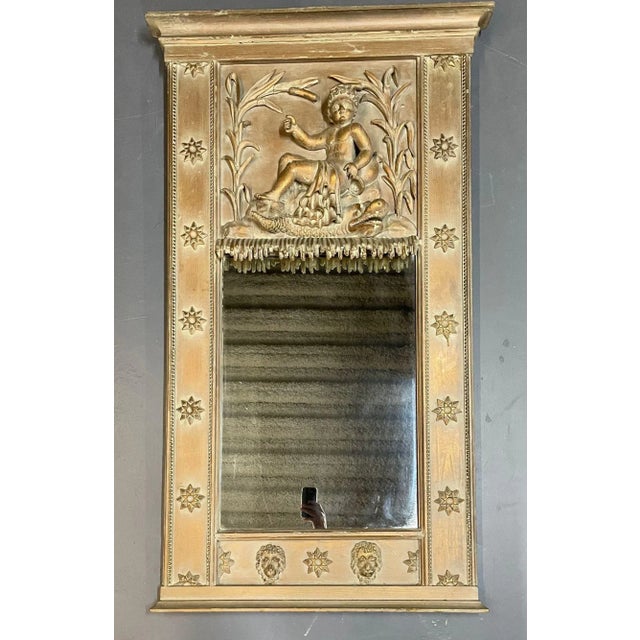19th Century Wall, Console or Pier Cherub Mirror For Sale - Image 10 of 10