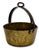 Unusual Mid 1800s Antique Heavy Brass & Hand Wrought Iron Fireplace Hearth Hanging Cooking Pot For Sale - Image 4 of 18