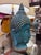 Blue Blue Crackle Glaze Pottery Thai Buddha Sculpture For Sale - Image 8 of 8