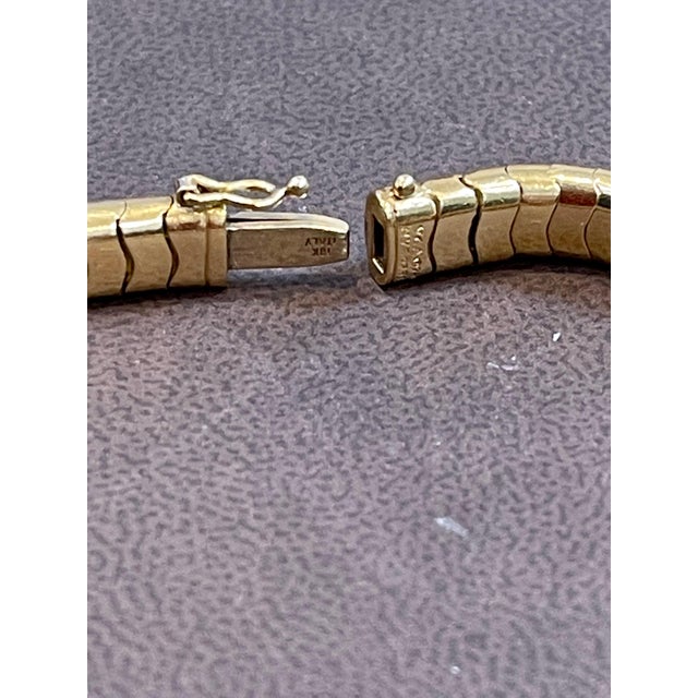 Metal Van Cleef & Arpels 18 Kt Yellow Gold and 5.6 Ct Diamond Collar/Choker Necklace For Sale - Image 7 of 18