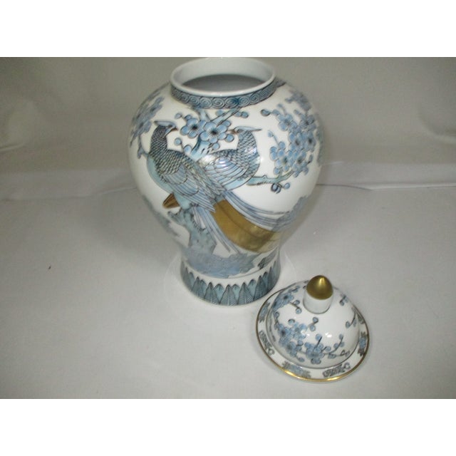 Vintage Japanese Gold Imari Temple Jar For Sale - Image 9 of 11