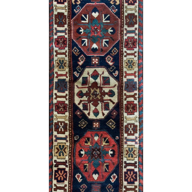 Textile Early 20th Century Persian Kuba Runner For Sale - Image 7 of 16