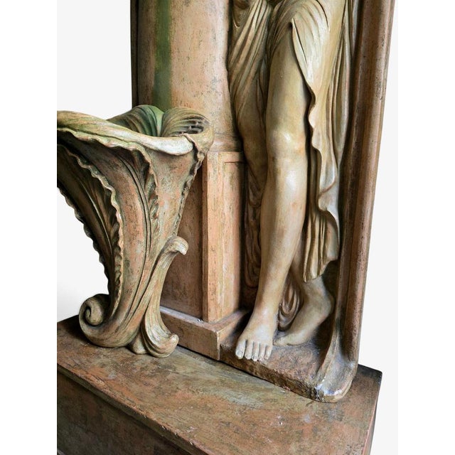 Vintage Art Deco Terracotta Garden Fountain by Ezio Ceccar, 1920 For Sale - Image 14 of 16