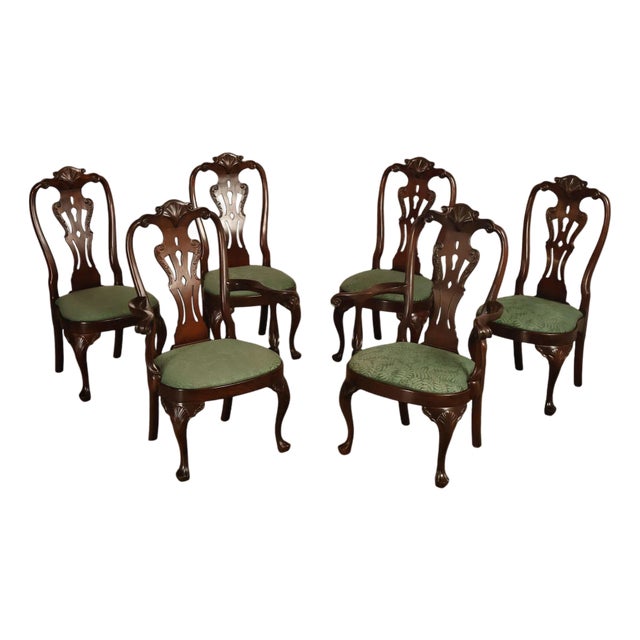 Henredon 'Rittenhouse Square' Set of Six Mahogany Dining Chairs For Sale