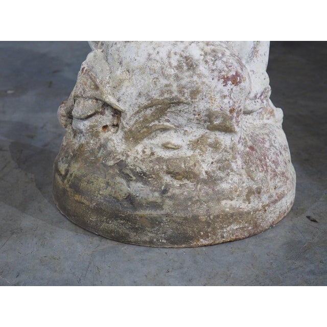 A French 19th Century Painted Cast Iron Fountain Figure, ‘Enfant Au Canard’ For Sale - Image 9 of 18