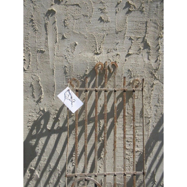 Victorian Antique Victorian Iron Gate Window Panel Fence Architectural Salvage Door For Sale - Image 3 of 6