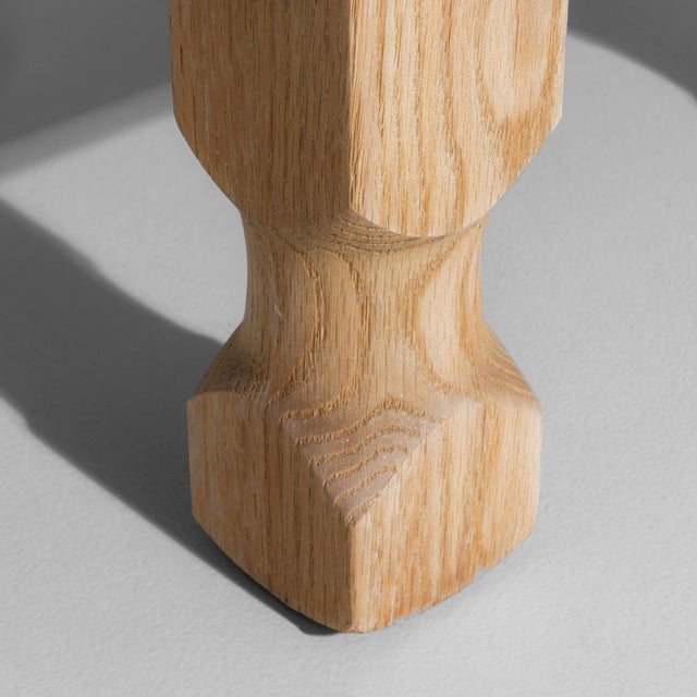 1970s French Brutalist Oak Coffee Table For Sale - Image 11 of 18