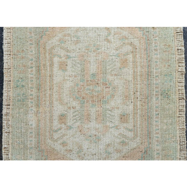 Turkish Mini Rug Oriental Hand Knotted Vintage Rug 1'8" x 3'4" #16877 For Sale - Image 4 of 8