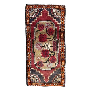 Small Vintage Turkish Yastik Rug, 1950s For Sale