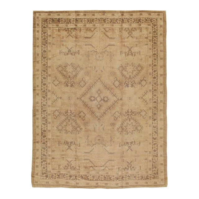 Galerie Shabab Collection Early 20th Century Turkish Oushak Rug For Sale