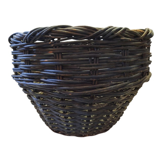 Vintage French Market Basket For Sale