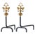 Large 19th Century Andirons in Brass with Birds, 1920s, Set of 2 For Sale - Image 13 of 13