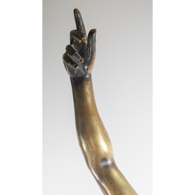 19th Century 34" Italian Grand Tour Bronze of Flying Mercury After Giambologna For Sale - Image 16 of 18