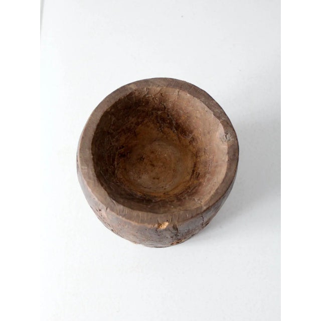 Antique Wooden Mortar For Sale - Image 10 of 11