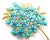 Contemporary Mid 20th Century Tiffany & Co. Yellow Gold Turquoise Sapphire Pin Brooch For Sale - Image 3 of 8