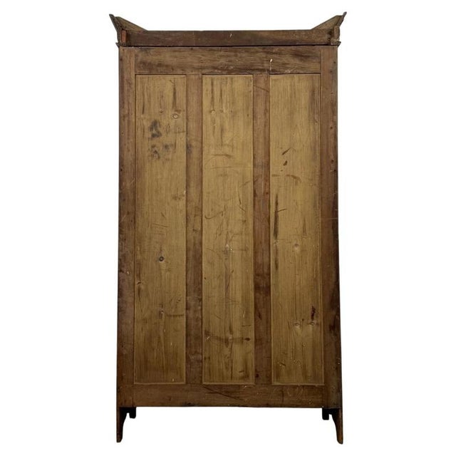 Brown 19th Century Ash Compact Wardrobe For Sale - Image 8 of 12