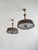 1940s Pendant Lights attributed to Paavo Tynell with Hand-Painted Glass Diffusers attributed to Kyllikki Salmenhaara for Taito Oy, Finland, 1940s, Set of 2 For Sale - Image 5 of 18