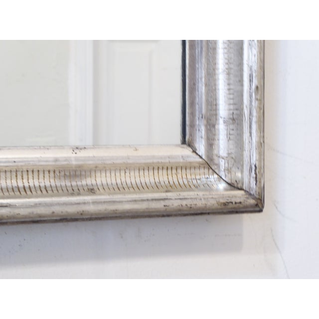 American 19th Century Silverleaf Stenciled Mirror For Sale - Image 3 of 3