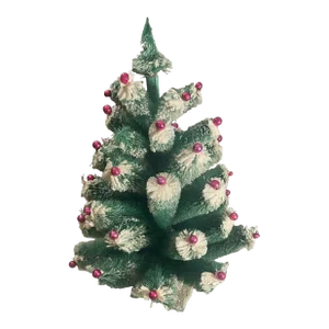 Vintage Bottle Brush Large Christmas Tree Mercury Glass Ornaments 46.5 Inch