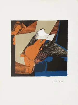 1975 David Oppenheim Obsessions IV Lithograph