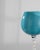 Glass 1960s Italian Teal Glass Goblet For Sale - Image 7 of 18