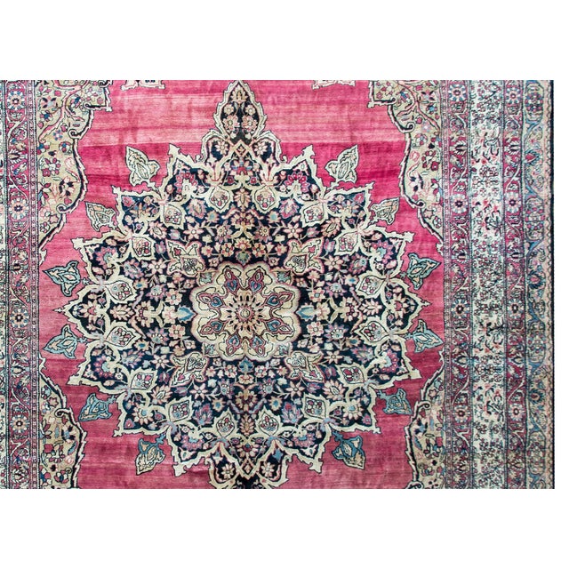 Late 19th Century Persian Lavar Kirman Rug For Sale - Image 12 of 15