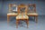 Set of 4 impressive Biedermeier chairs made of cherry wood and ebonized around 1840 Solid wood with cherry wood veneer....