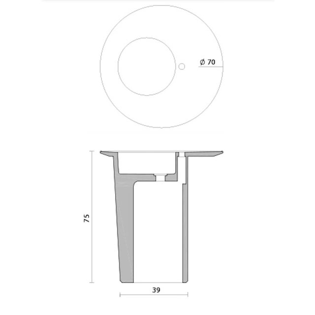 Modern Desco "Small" Freestanding Sink Made of Marble For Sale - Image 3 of 5