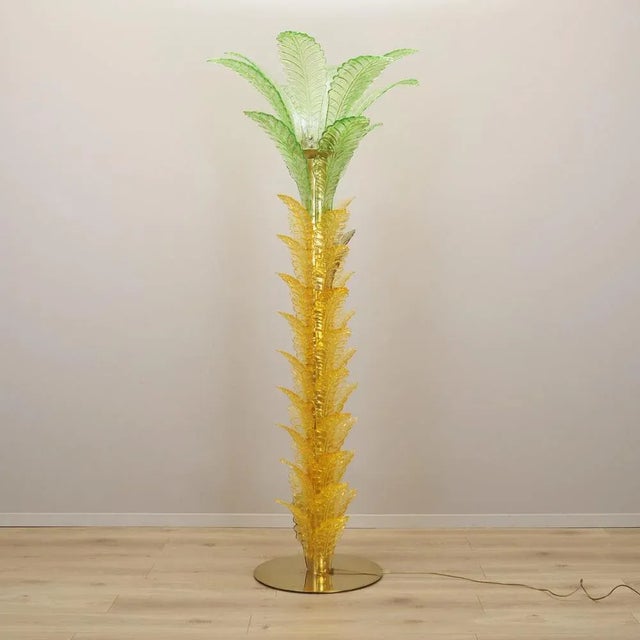 Italian Palma Lamp in Murano Glass, Italy, 1970s For Sale - Image 12 of 12