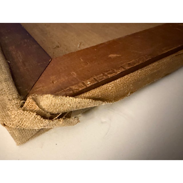 Beautiful Wpa Social Realism Style Vintage Landscape Painting For Sale - Image 12 of 17