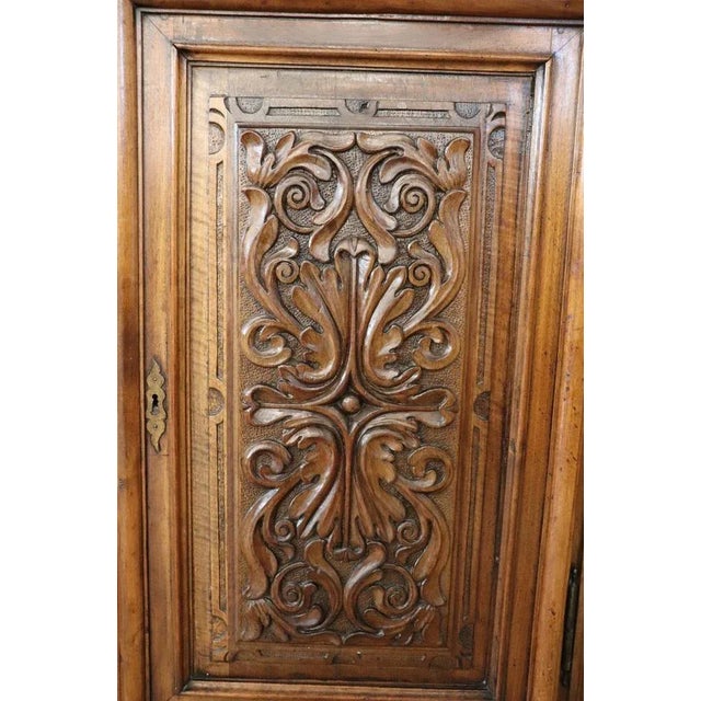 19th Century Carved Walnut Cabinet For Sale - Image 6 of 10
