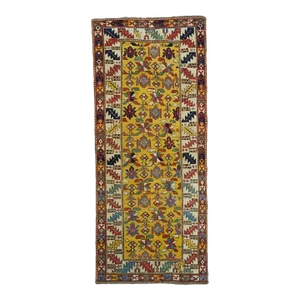 Antique Kuba Rug 3' X 7'1''