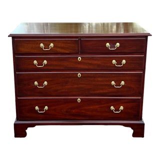 Henkel Harris 5 Drawer Solid Mahogany Chest of Drawers / Dresser For Sale